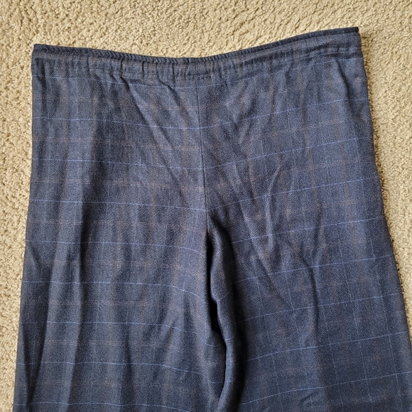 Eskandar Cashmere Plaid Drawstring Pants - Picture 4 of 9